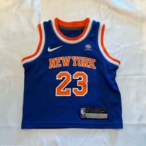 Nike Kids Blue and Orange New York Jersey
